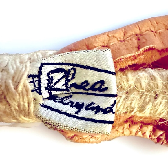 🪸RHEA🪸 LEATHER WOOD BEADS JUTE STRETCH HOOK LOOP VTG BOHO SOUTHWESTERN BELT🏜️ - Picture 6 of 11